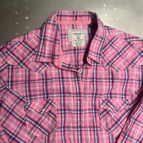 Panhandle  Rough Stock Western Snap Button Shrit - Picture 3 of 9